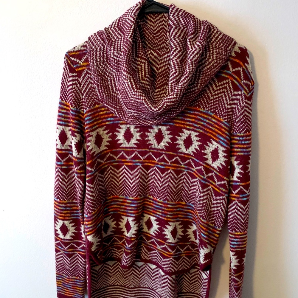 Aztec Cowl Neck pullover